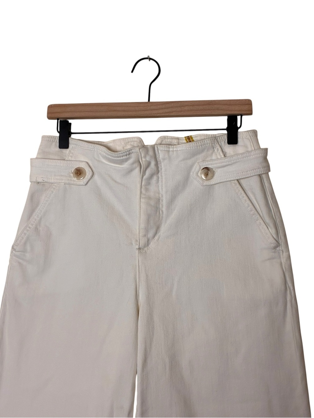 Maeve | Anthropologie LIKE NEW Cropped high rise wide leg cuffed jeans size 29 - Picture 4 of 15
